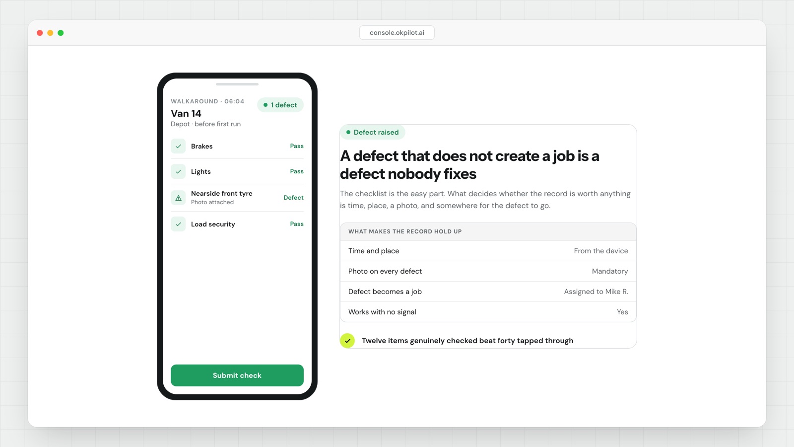 Pre-trip inspection apps: what they replace and what they must capture